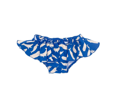 LITTLE AND LIVELY - RUFFLE SWIM BRIEFS | WHALES