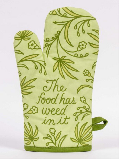 BLUE Q - FOOD HAS WEED IN IT OVEN MITT