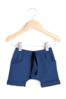 POSH AND COZY - POCKET JOGGER SHORTS | BLUE