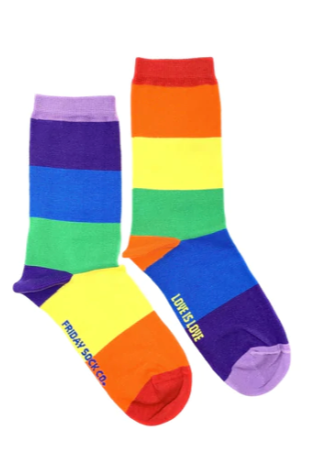 Womens Socks | Love Is Love Rainbow