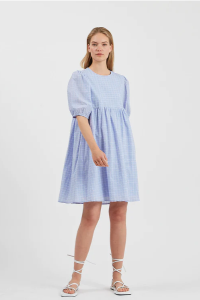 Minimum -  Celion Short Dress | Chambray Blue