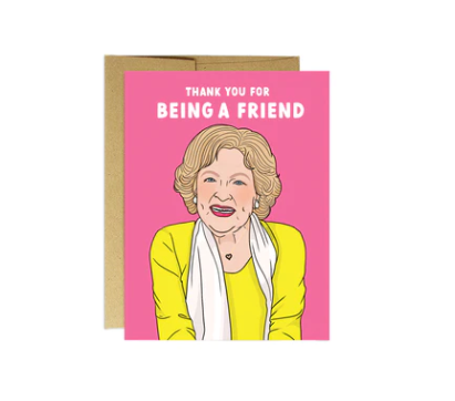  betty white, card, frienship