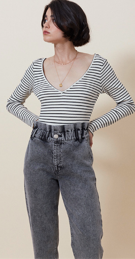 GRACE AND MILA - ACID GRAY 2000 JEANS