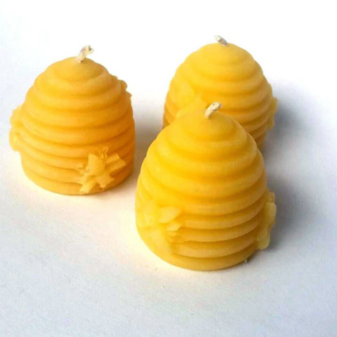 Beeswax Candle -  Skep Beehive