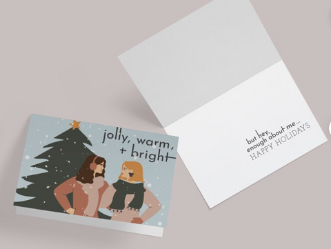 Jolly, Warm + Bright Holiday Card  - 40% Off At Checkout