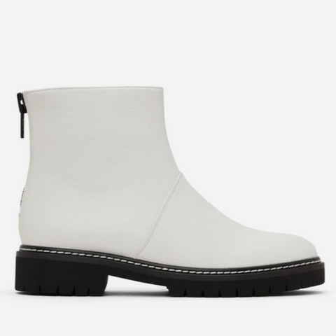 Matt & Nat - Mirra Zip Combat Boots | White