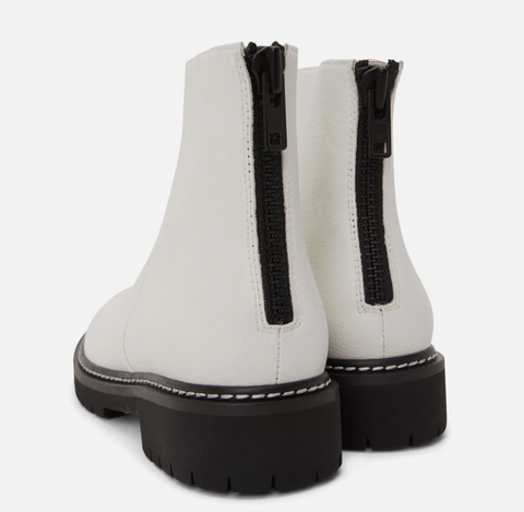 Matt & Nat - Mirra Zip Combat Boots | White