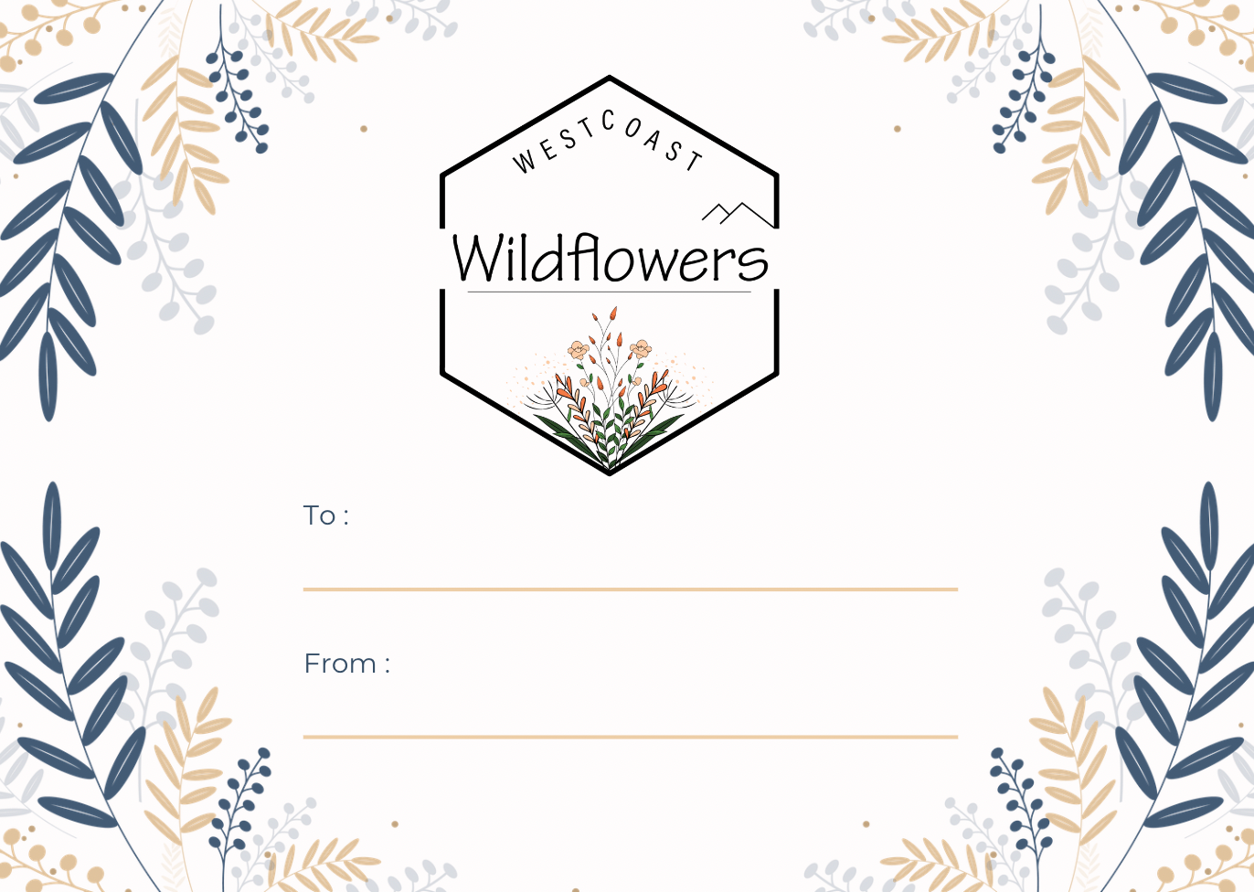 WEST COAST WILDFLOWERS - ONLINE OR IN-STORE GIFT CARD