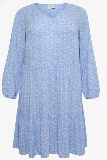 Kcriona Ami Tunic Dress - Blue And White Floral