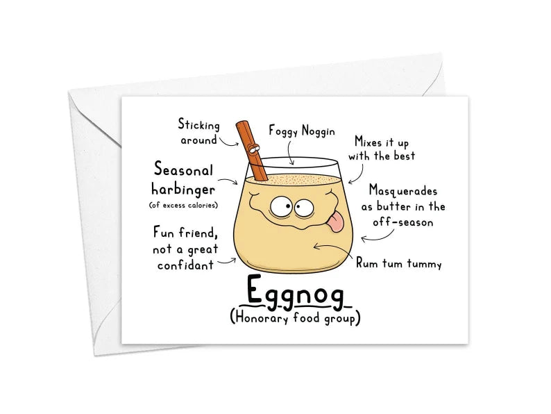 ROBIN CROSSMAN | THE WORDY ART SHOP CARDS - EGGNOG