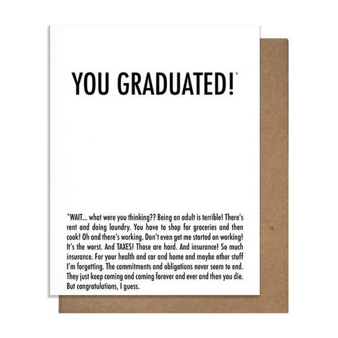 Pretty Alright Goods - Card | You Graduated!