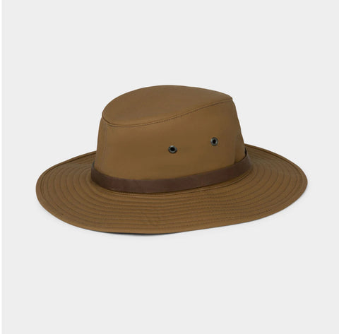 Waxed Rugged Fedora - British Tan