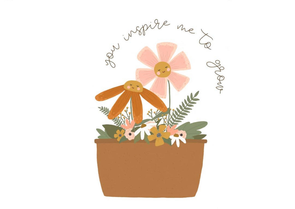 PEACHY LITTLES - YOU INSPIRE ME TO GROW CARDS