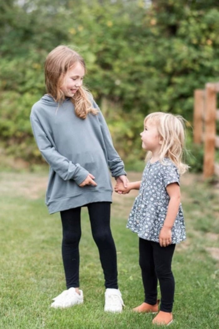 TINY BUTTON APPAREL - BLACK LEGGINGS