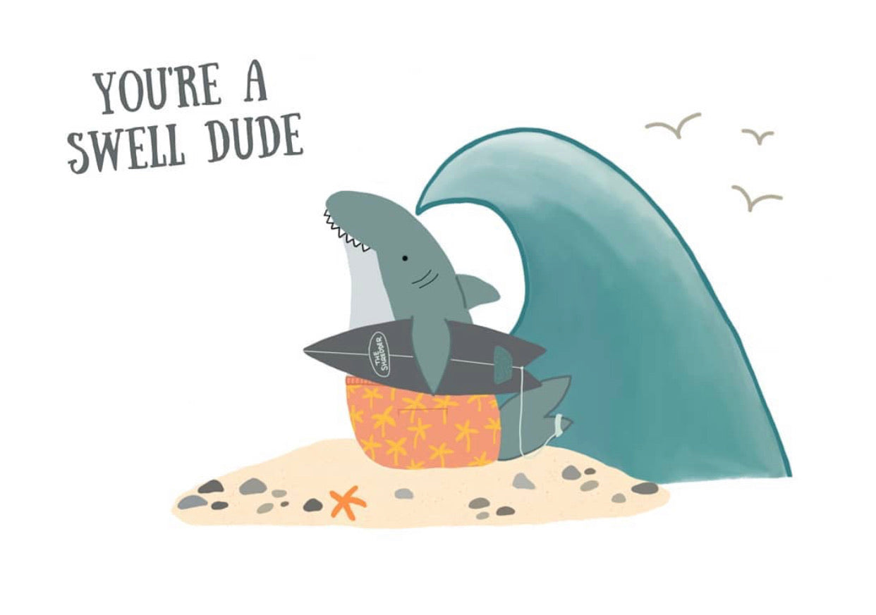 PEACHY LITTLES - YOU'RE A SWELL DUDE CARD