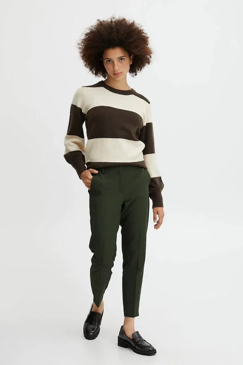 Ichi - Ihlexi Tailored Pants | Kombu Green